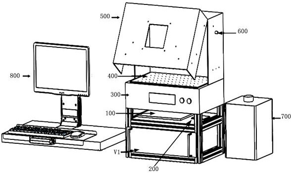 High-temperature, high-humidity and high-voltage reverse bias test system for high-voltage and high-power device and test method thereof