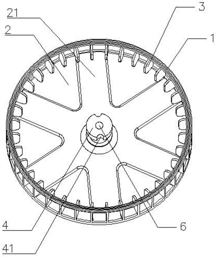 Liquid-solid separation wheel for air purification