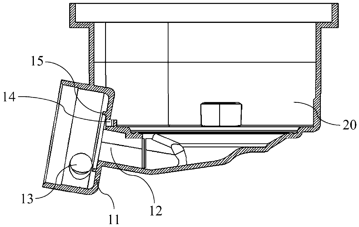 Drainage pump of washing equipment and washing equipment with same