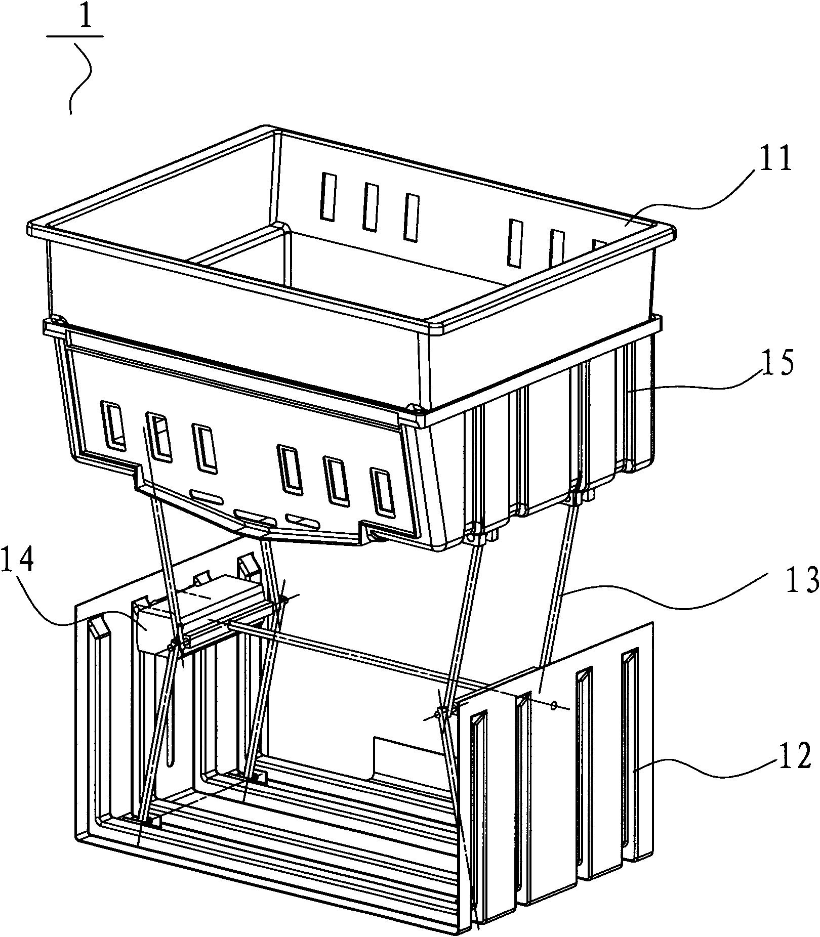 Drawer component and refrigerator having drawer component