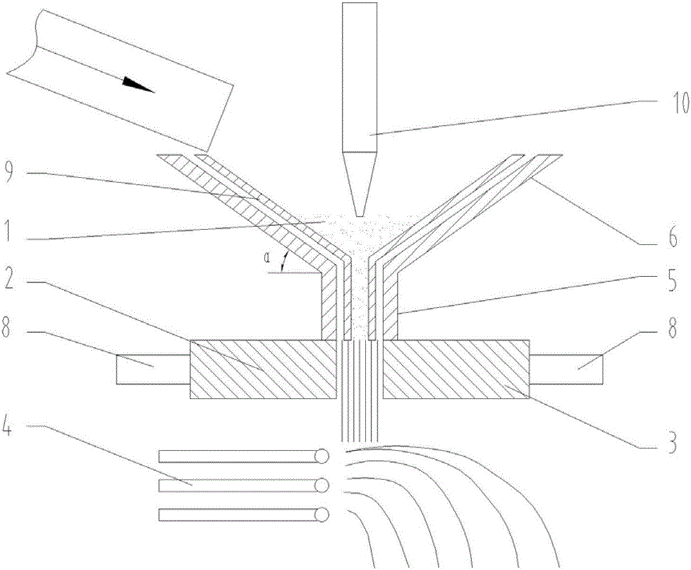 High-temperature molten slag granulation system