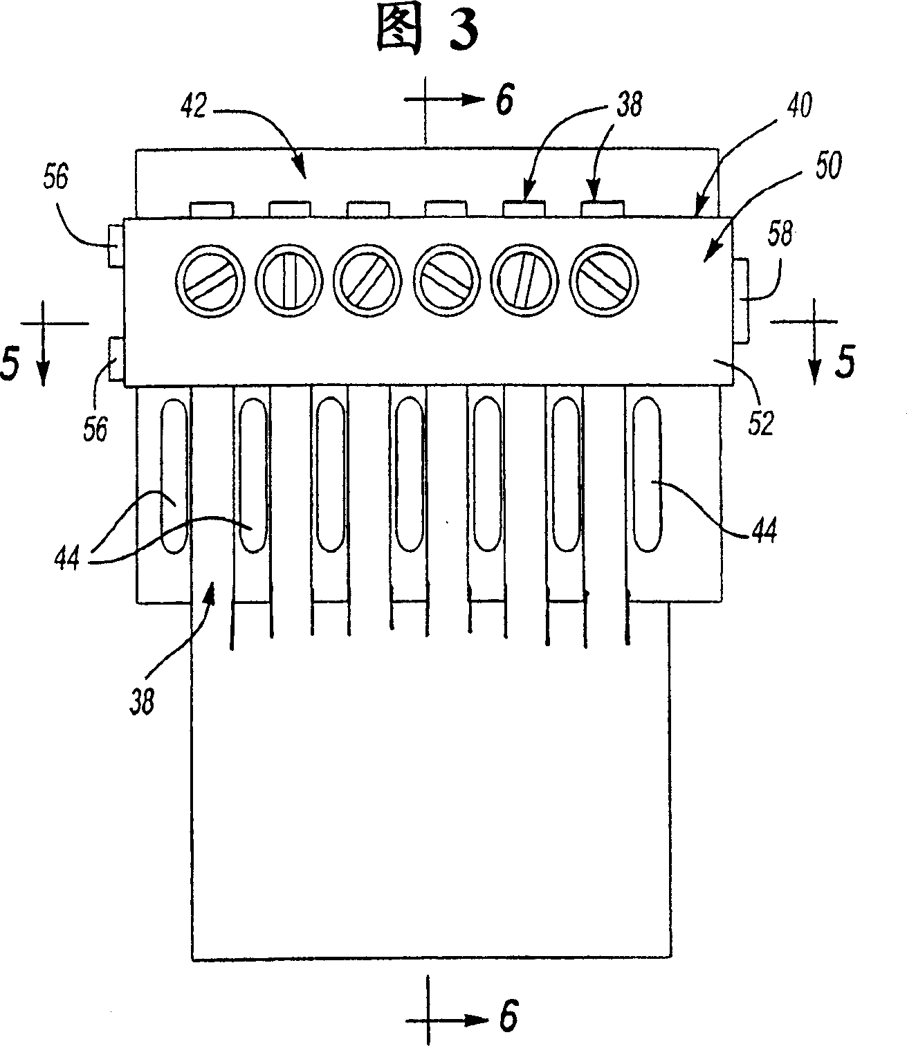 Electric connector device applied with elevator bearing member