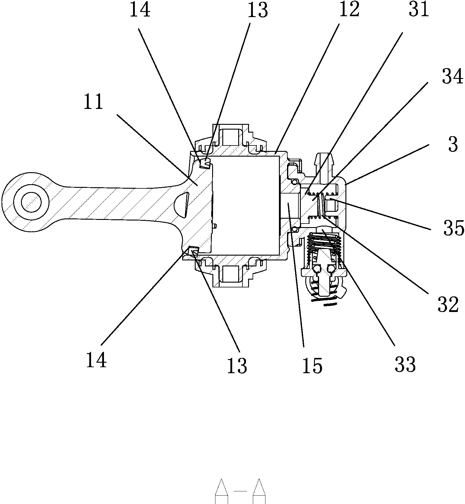 Self-intake type air cylinder and air compressor provided with self-intake type air cylinder