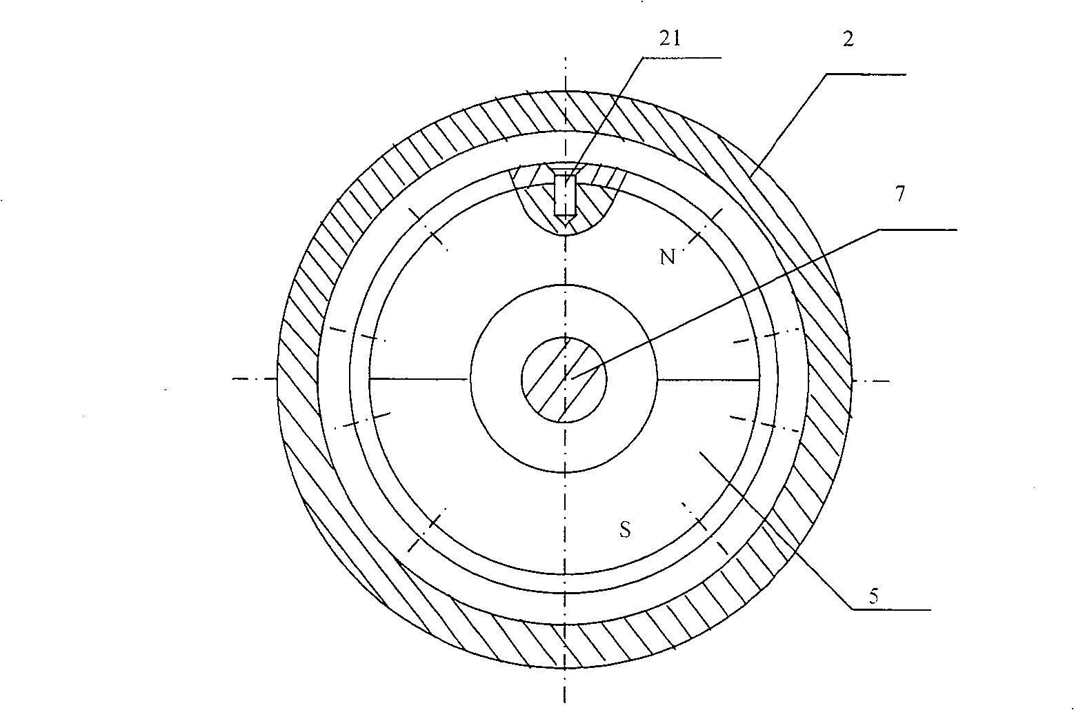 A percussion drill possessing magnetic impact mechanism