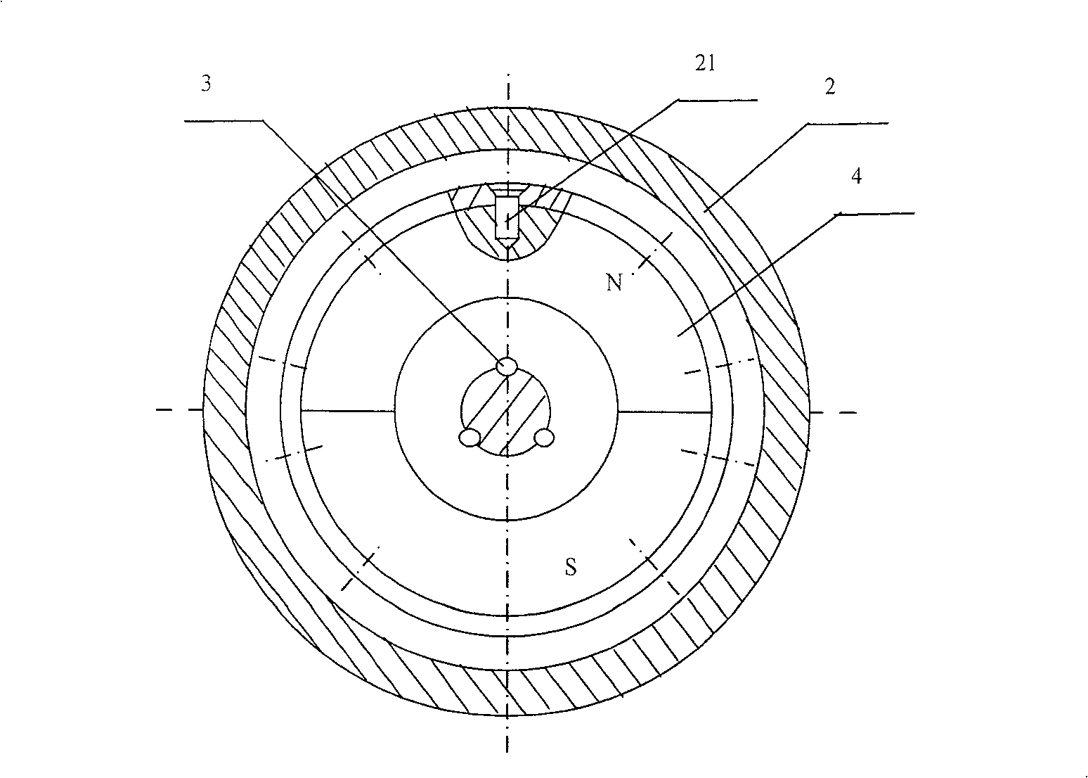 A percussion drill possessing magnetic impact mechanism