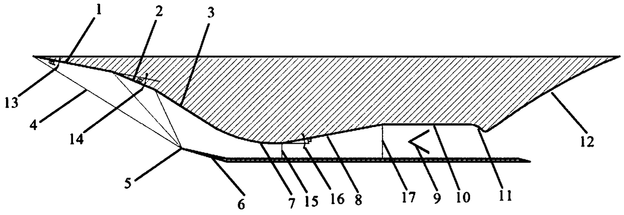 Air-inlet adjustable ramjet engine integrated runner optimal design method