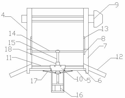 Movable self-discharging sand hopper device