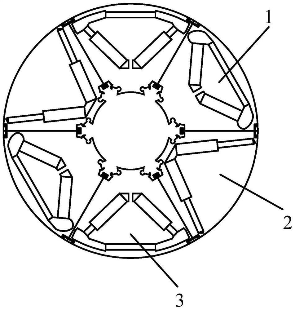 A Modular Internal Hybrid Permanent Magnet Motor Rotor Structure
