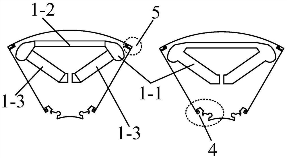 A Modular Internal Hybrid Permanent Magnet Motor Rotor Structure