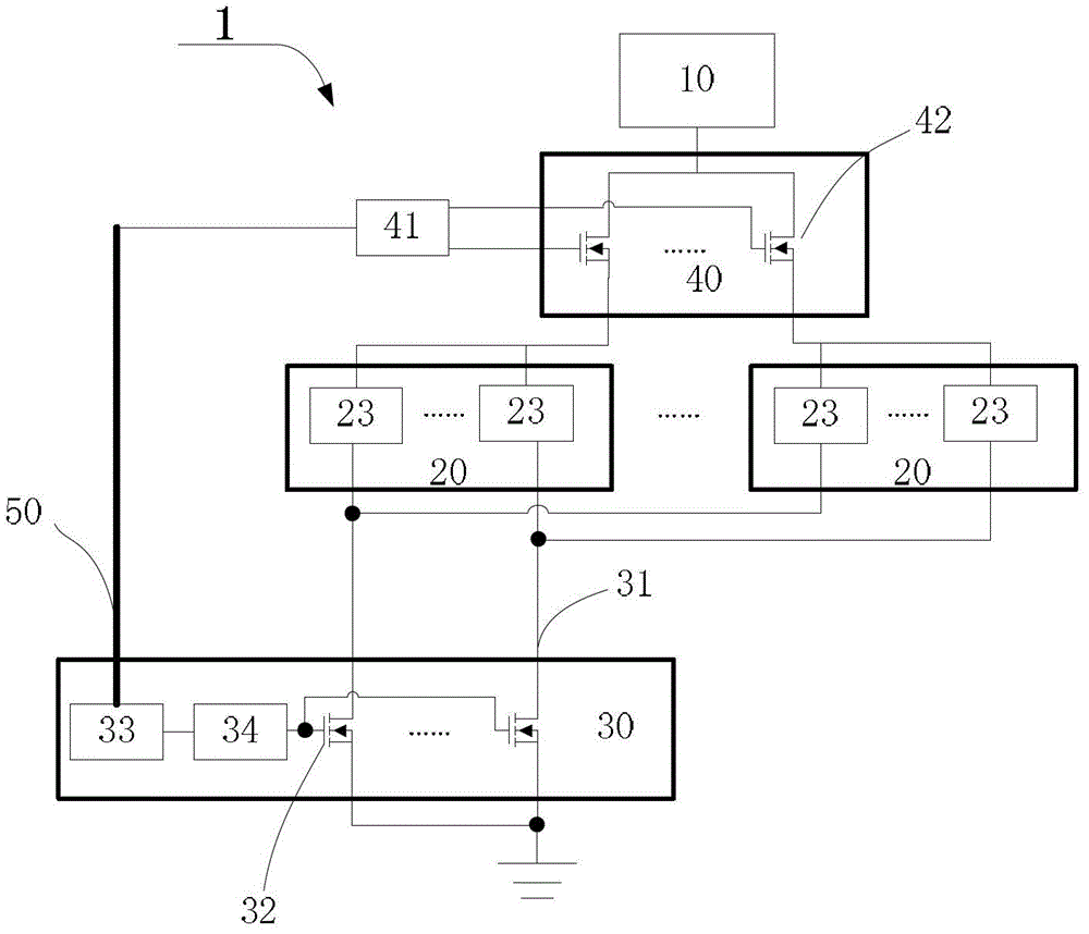 Led backlight driving circuit, liquid crystal display device and a driving method