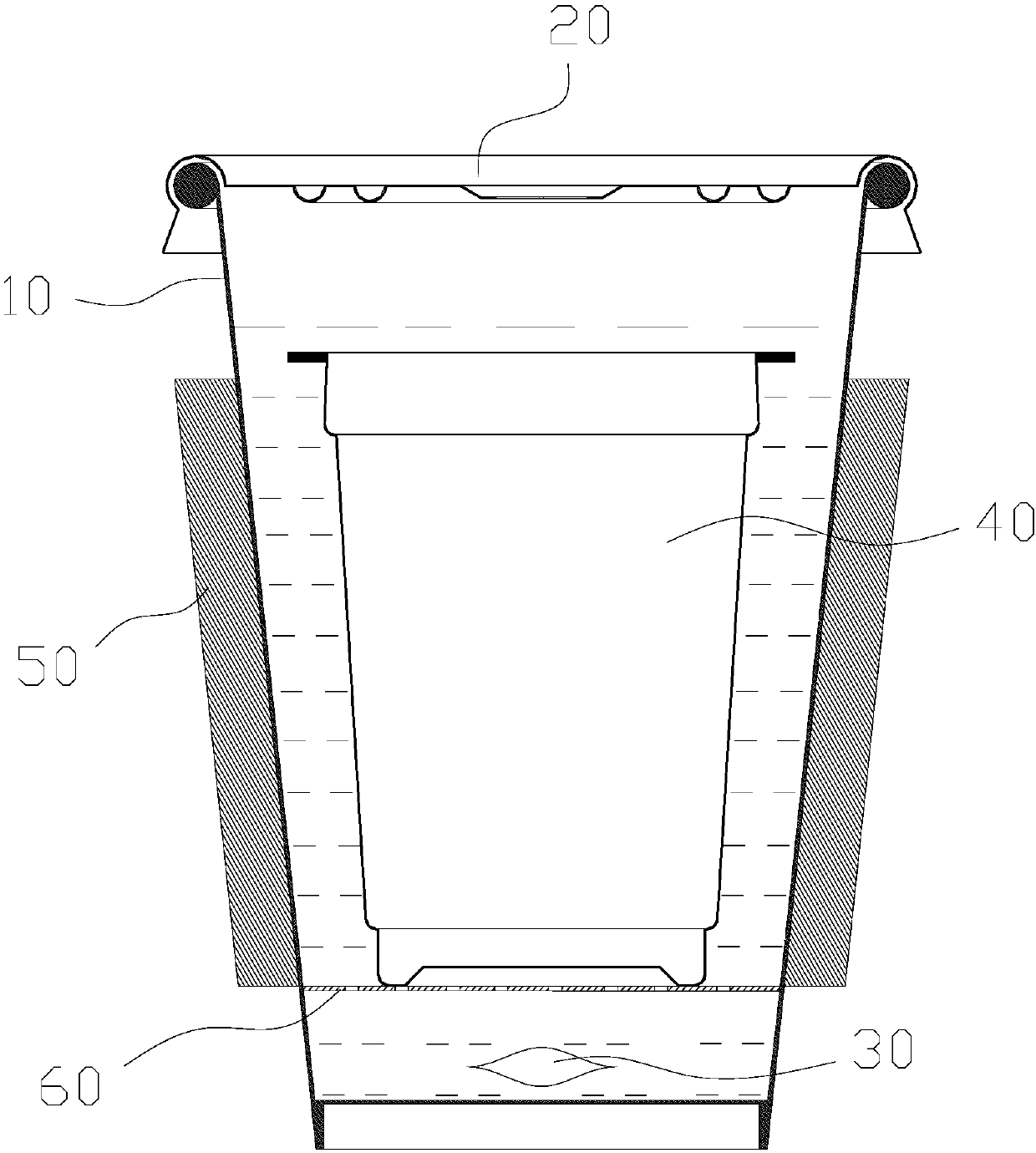 Yoghourt self-heating device