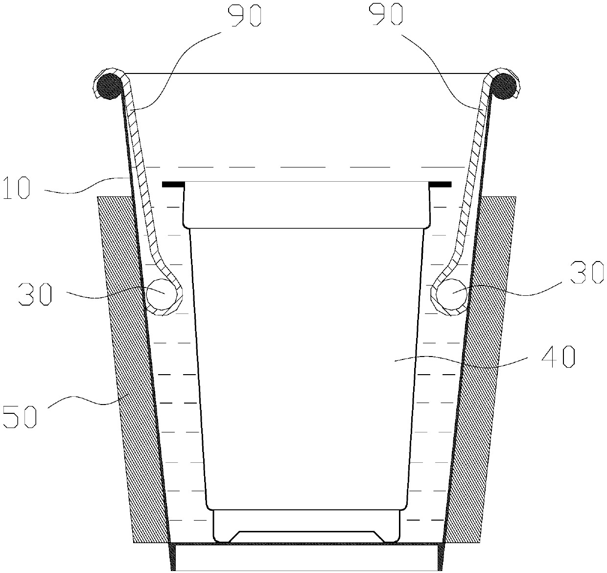 Yoghourt self-heating device