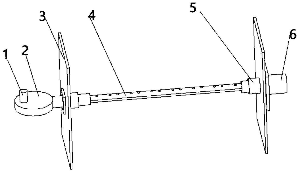 Quasi-linear motion cutting device for mowing flattening machine