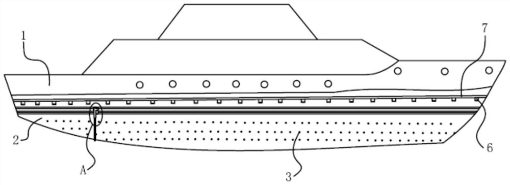 Hull surface marine organism cleaning system and cleaning method thereof