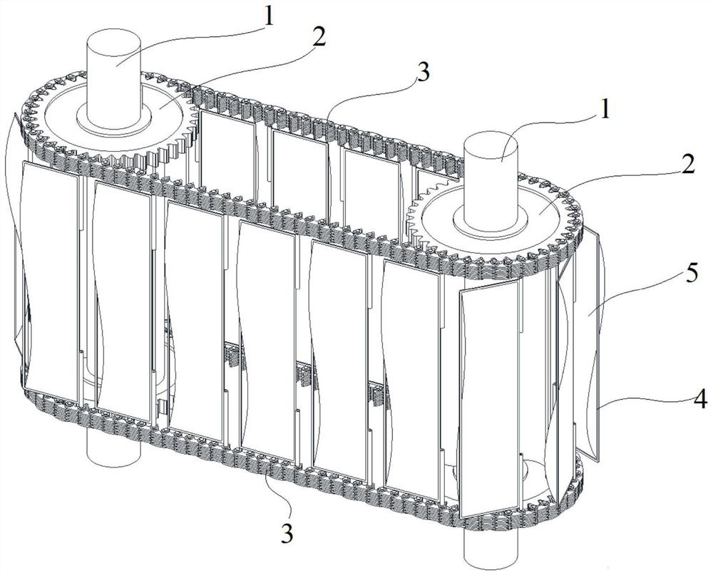 Double-shaft water turbine device with S-shaped blades and composite film blades