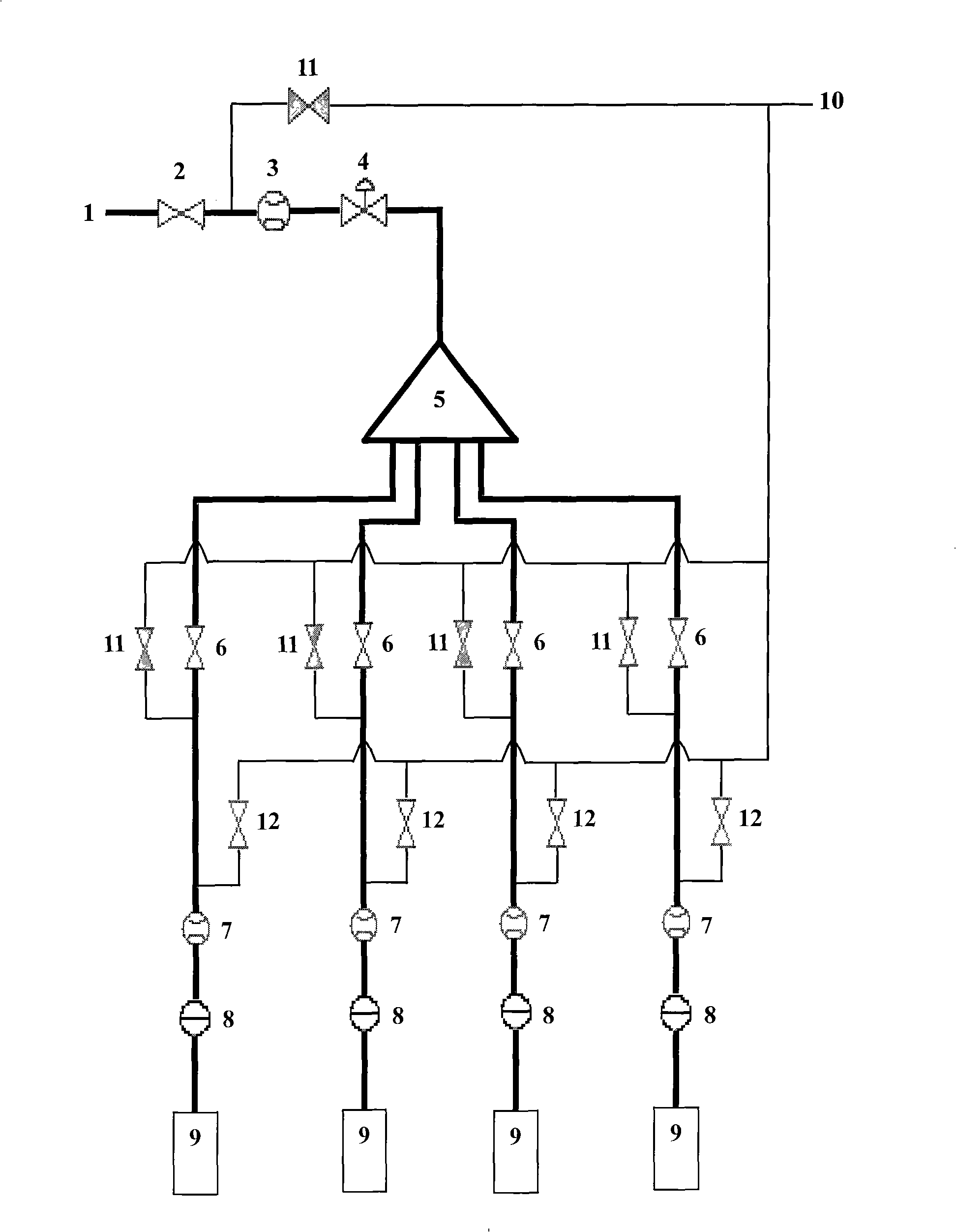 Two-stage type blowing breeze method and apparatus for blast furnace