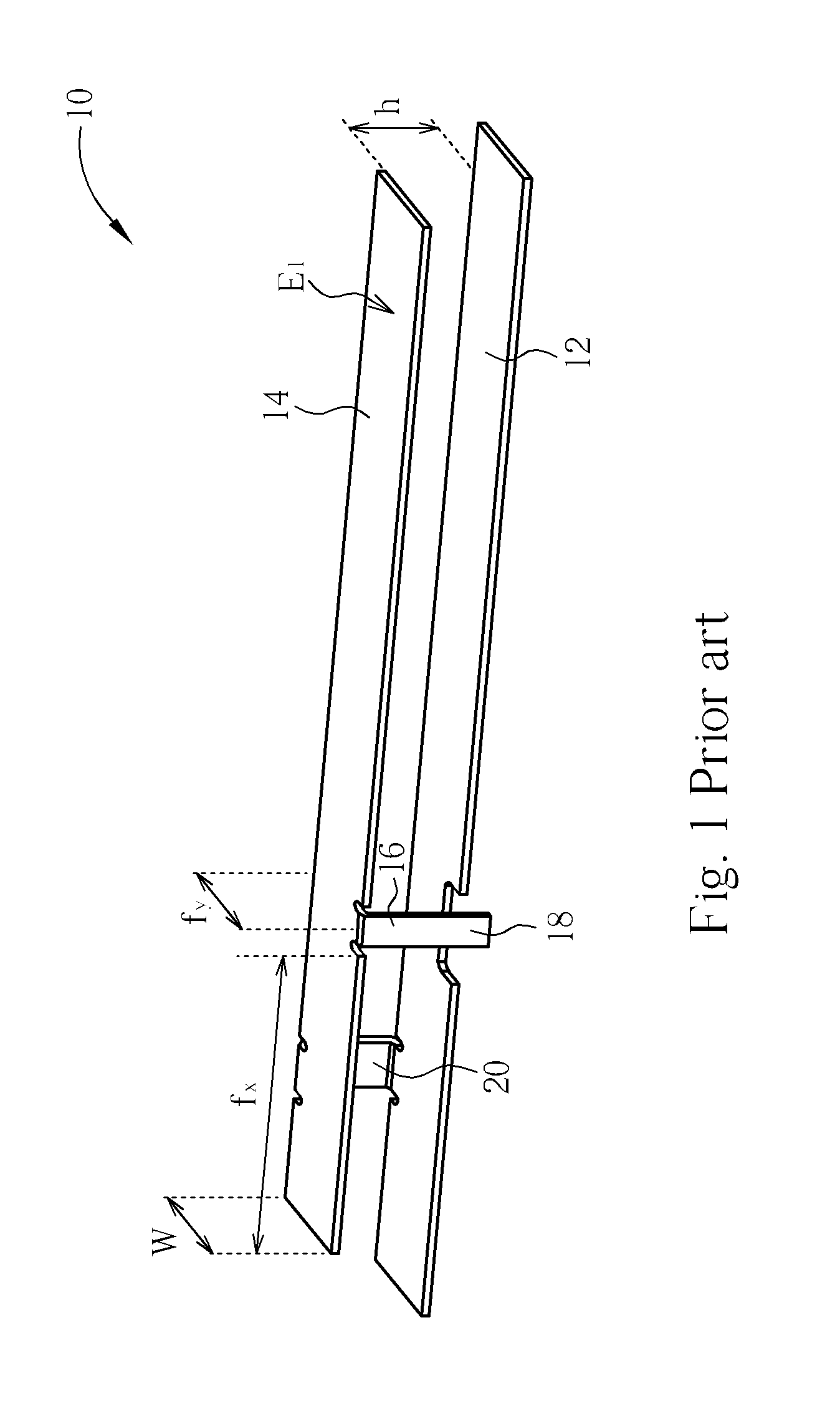 Planner inverted-F antenna having a rib-shaped radiation plate