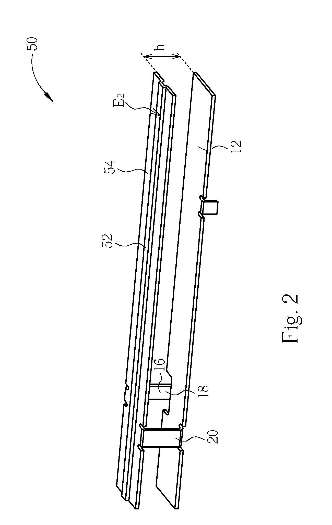 Planner inverted-F antenna having a rib-shaped radiation plate