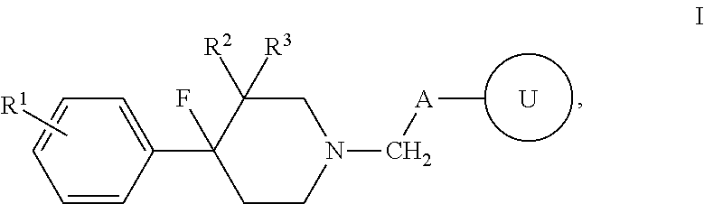 4-fluoro-4-arylpiperdin-1-yl derivatives as mu opioid function moderators