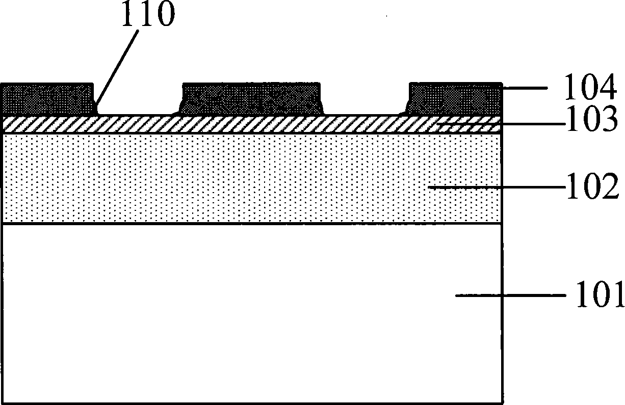 Method for forming and etching hard mask layer