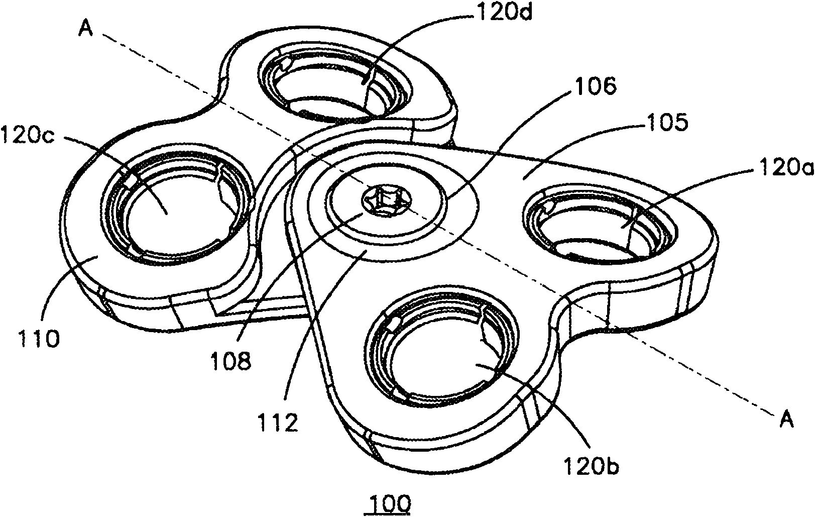 Anterior transpedicular screw-and-plate system