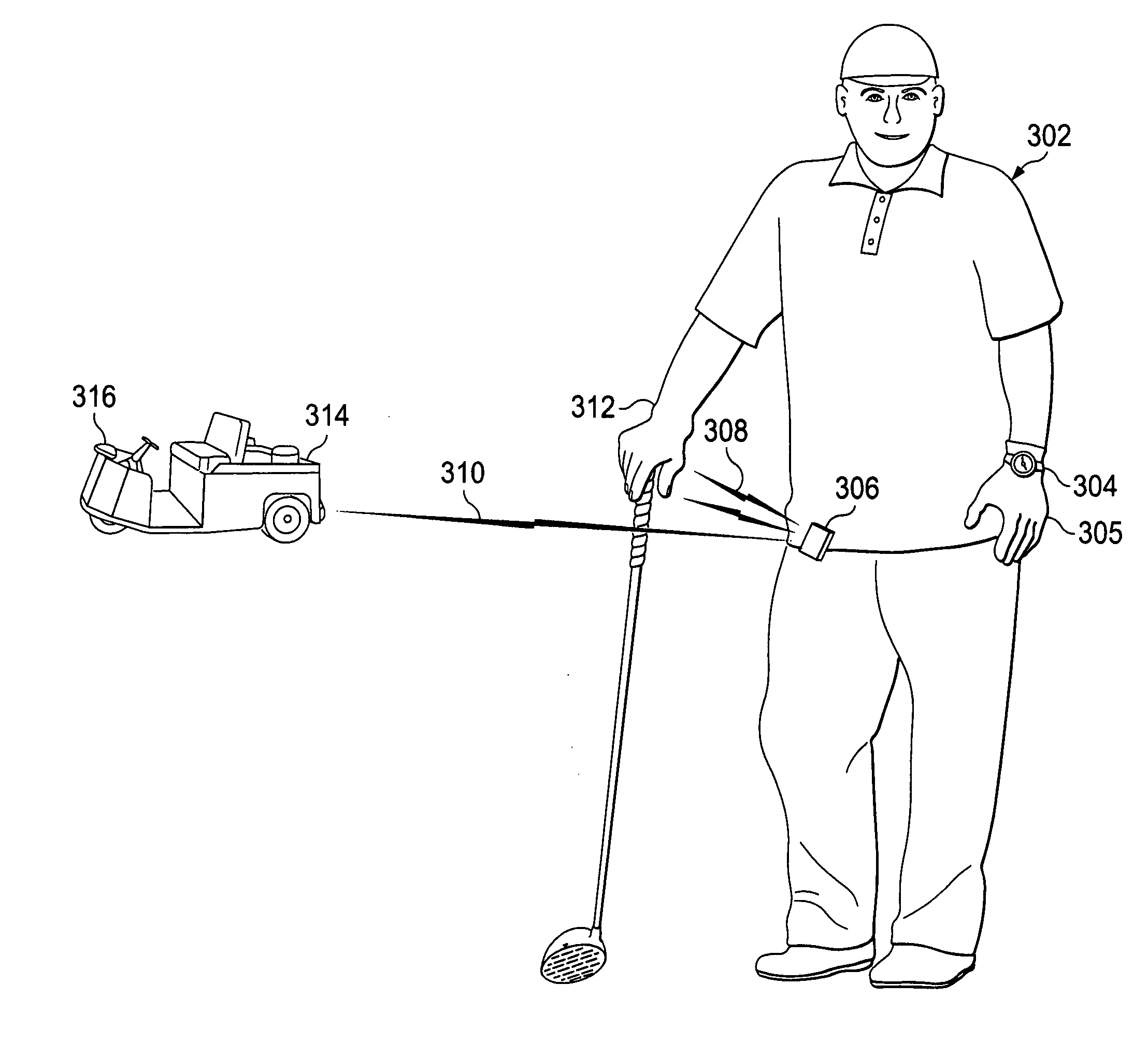 Golf club and accessory system utilizable during actual game play to obtain, anaysis, and display information related to a player's swing and game performance
