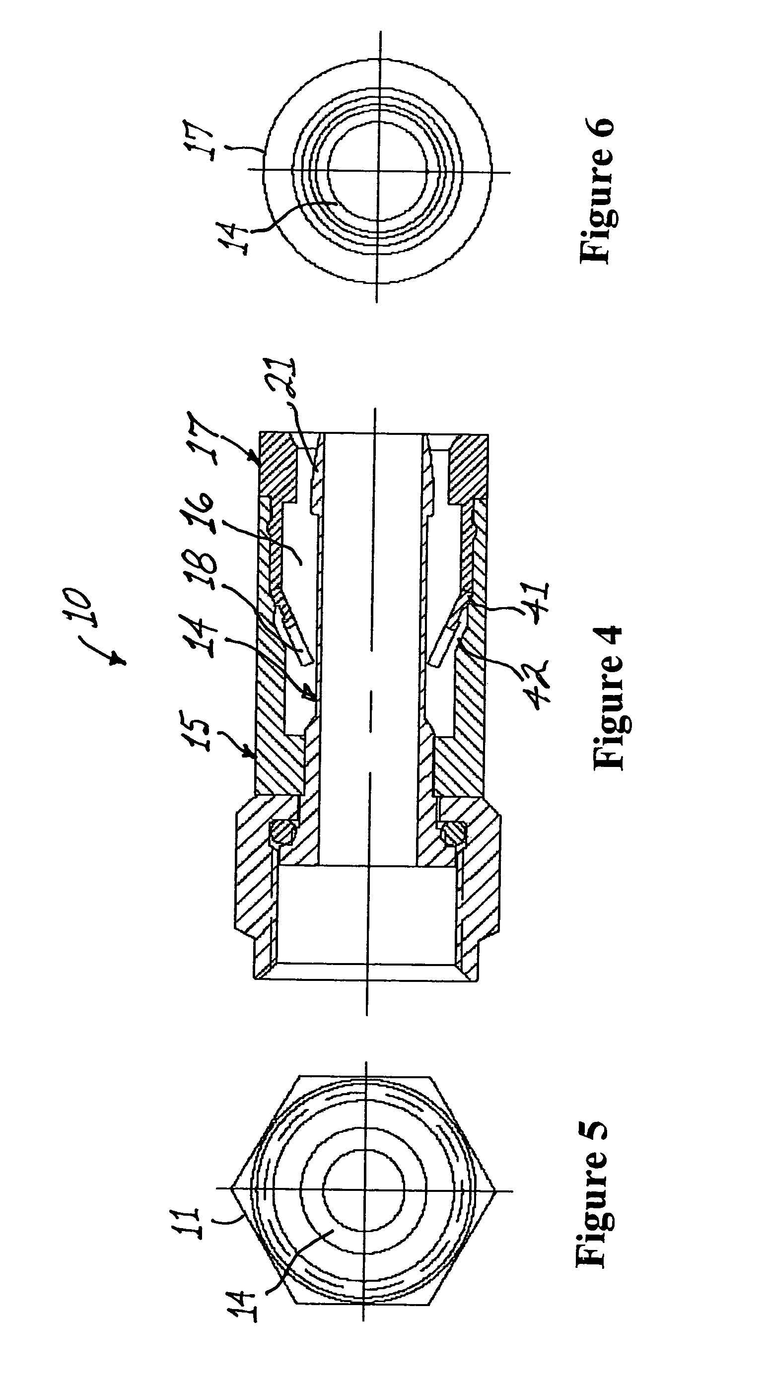 Coaxial cable connector with deformable compression sleeve