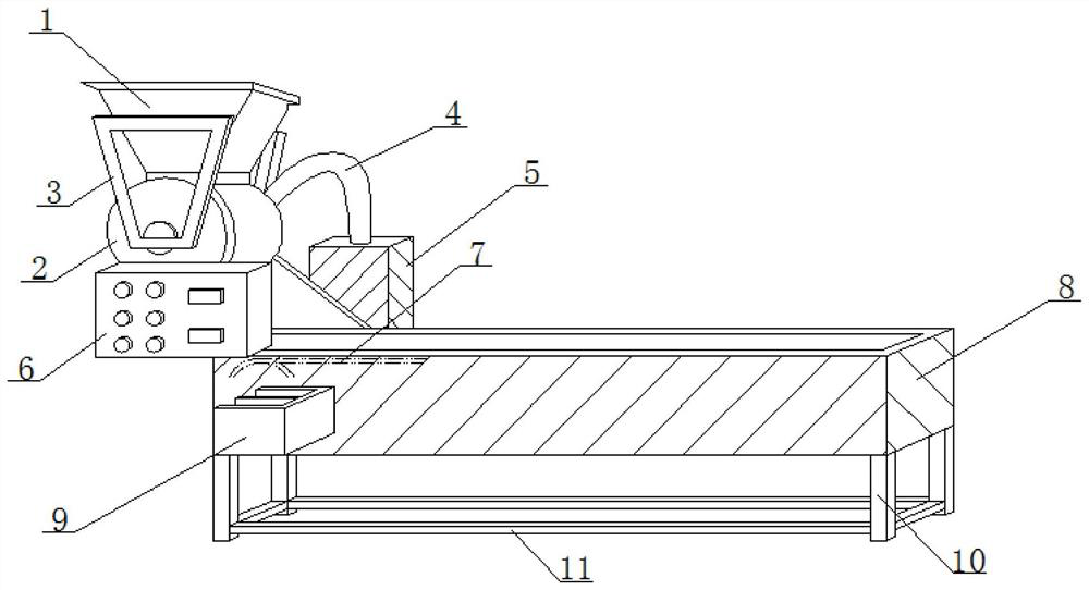 A vegetable cake processing and preparation device