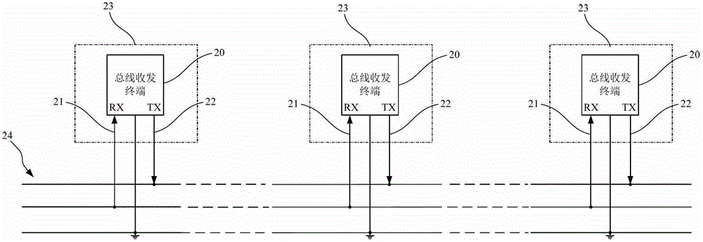 Node device for LED lighting control network and LED lighting network topology