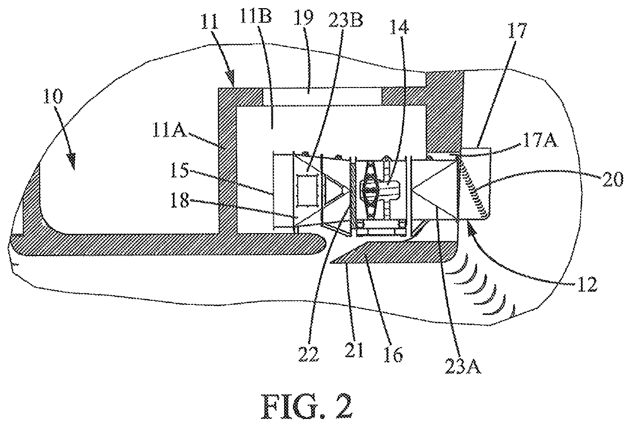 Free fall simulator cooling system