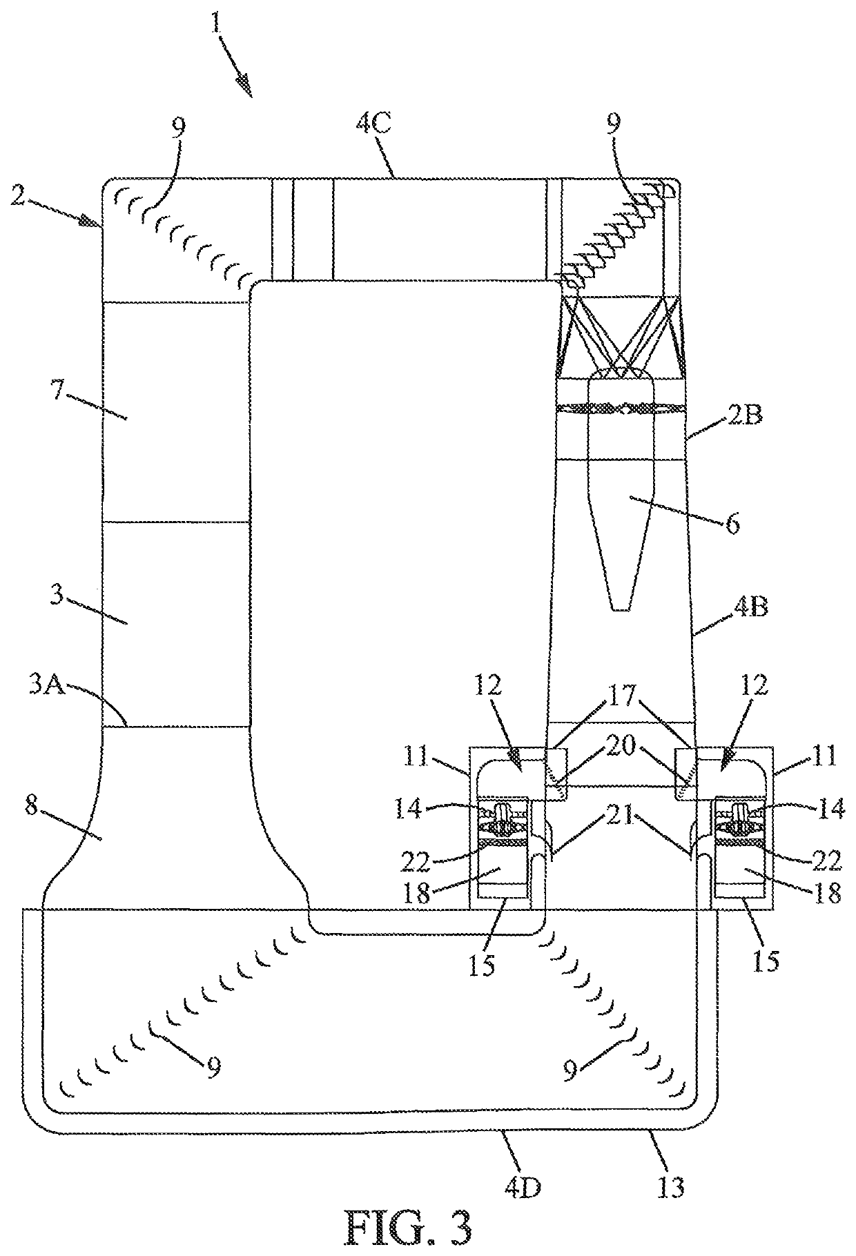 Free fall simulator cooling system