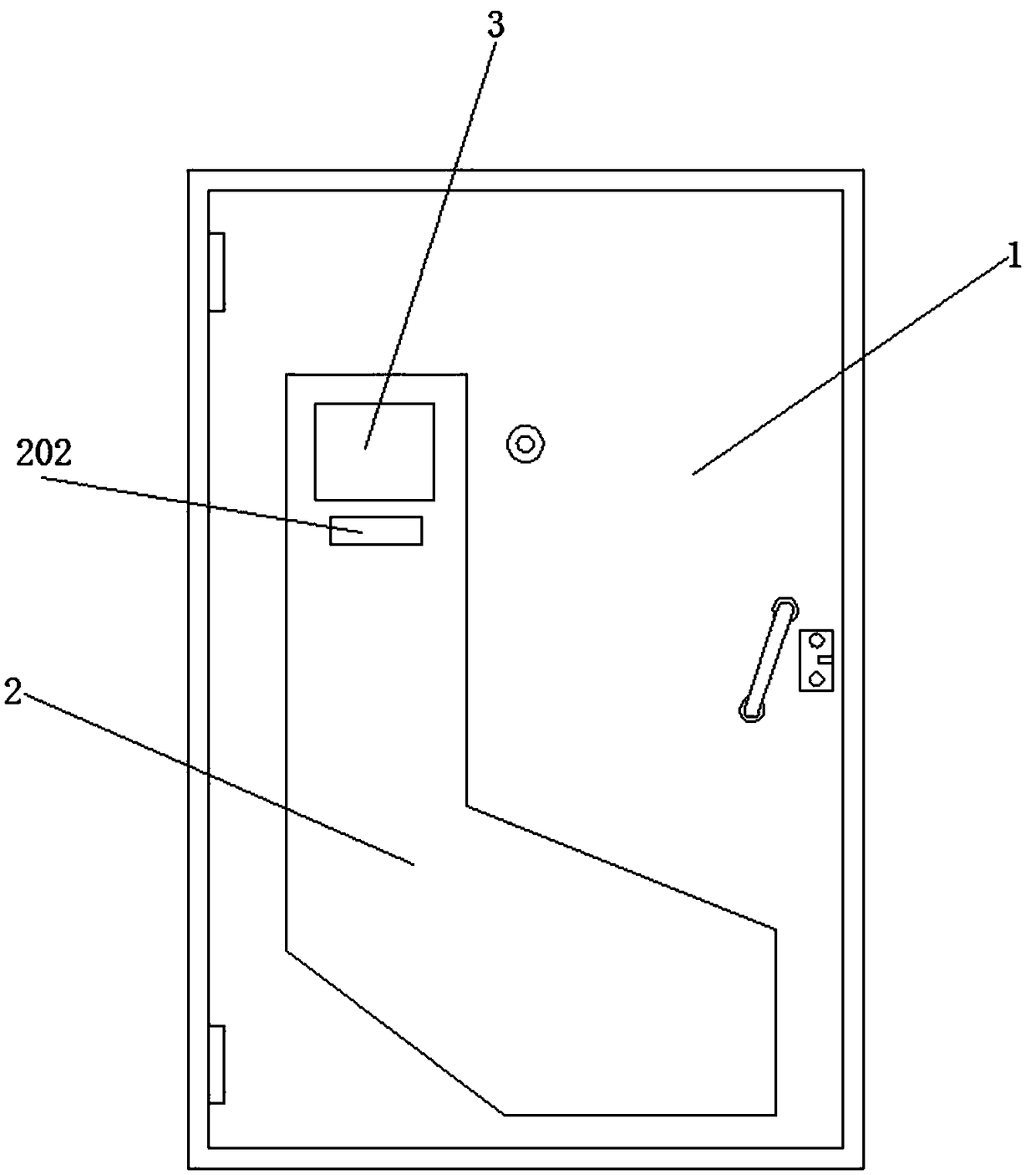 Electric anti-theft door capable of receiving expresses