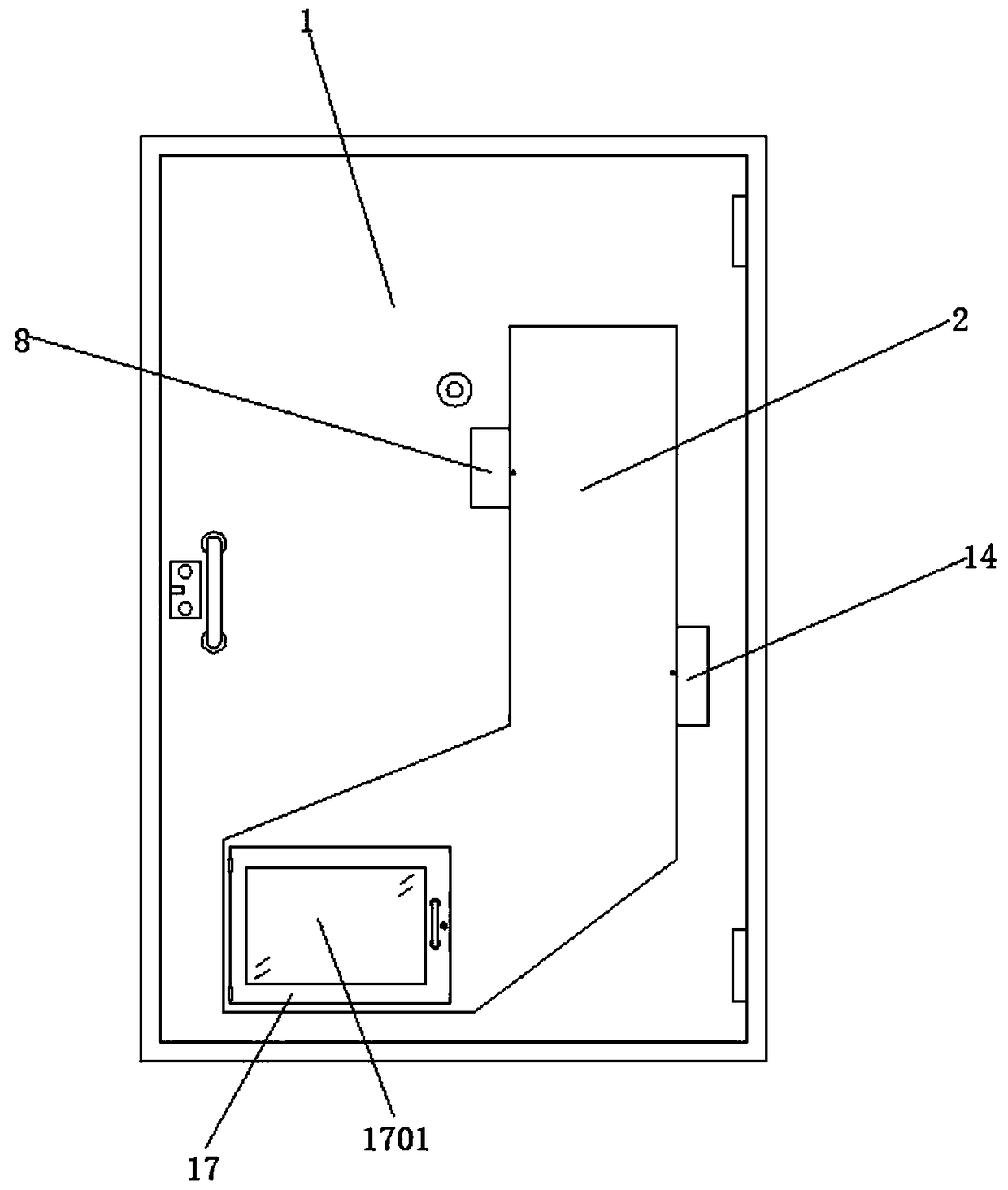 Electric anti-theft door capable of receiving expresses