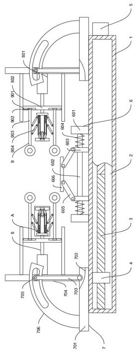 Hydraulic clamping device for electromechanical equipment