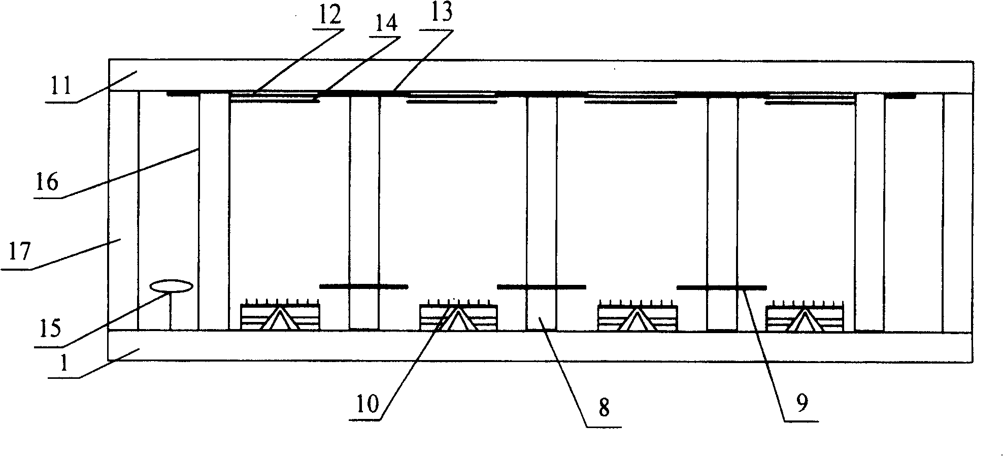 Plane display with VMOS cathode structure and manufacturing technology