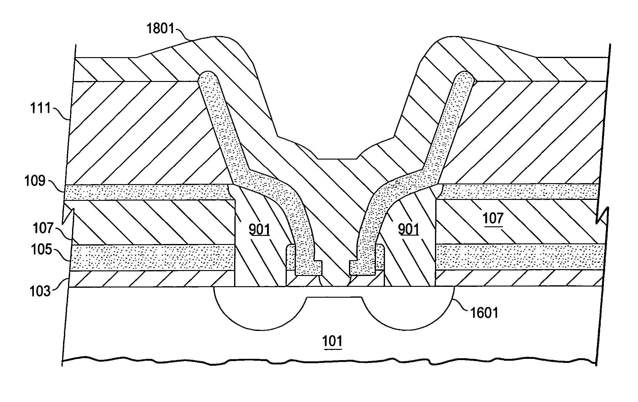 Semiconductor device with a toroidal-like junction