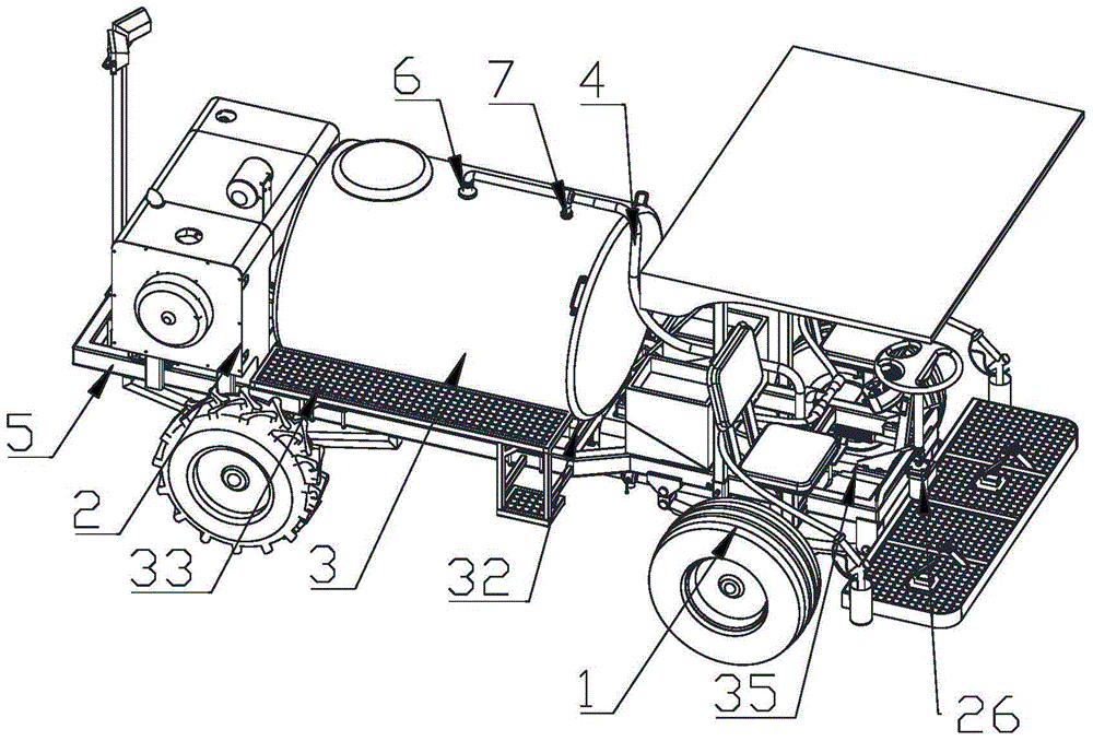 Calf milk feeding vehicle