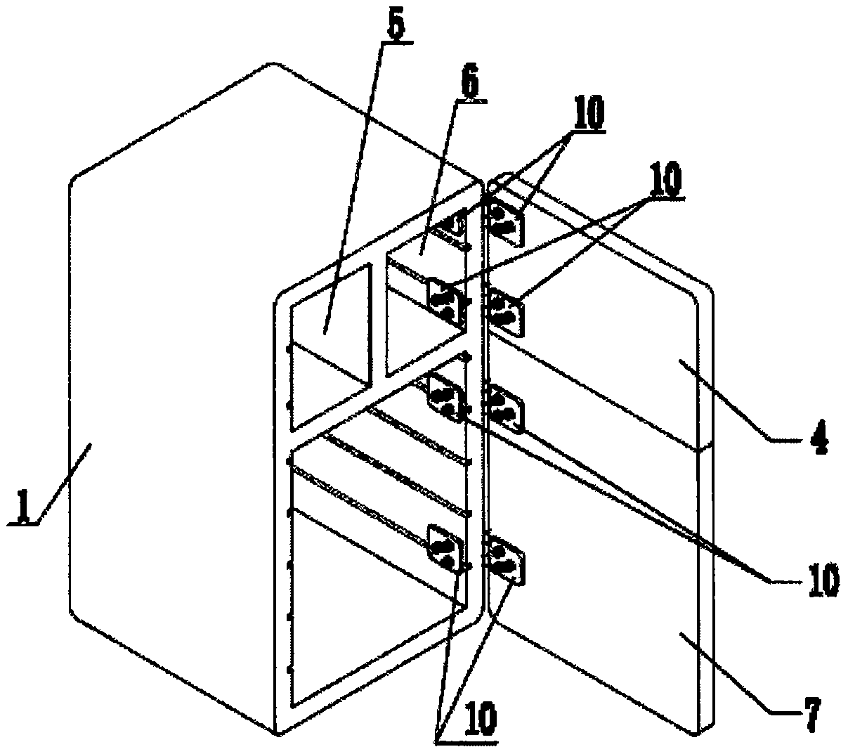 An inner circulation heating distribution box