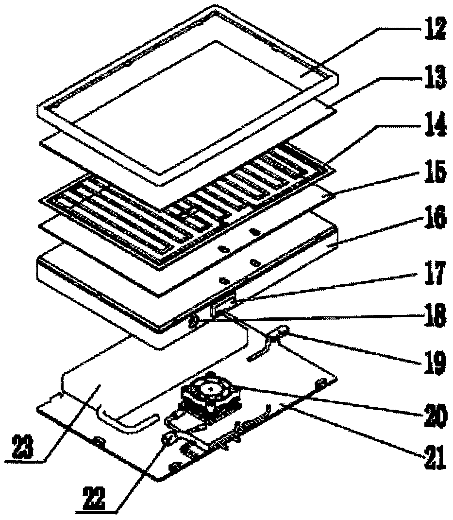 An inner circulation heating distribution box