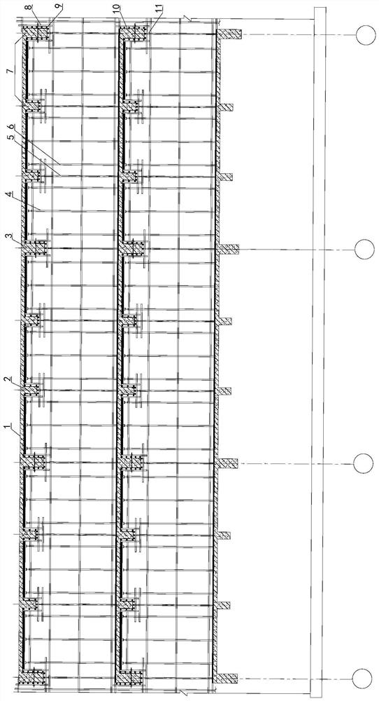 Floor bearing capacity checking calculation and formwork removal construction method under concrete construction load effect