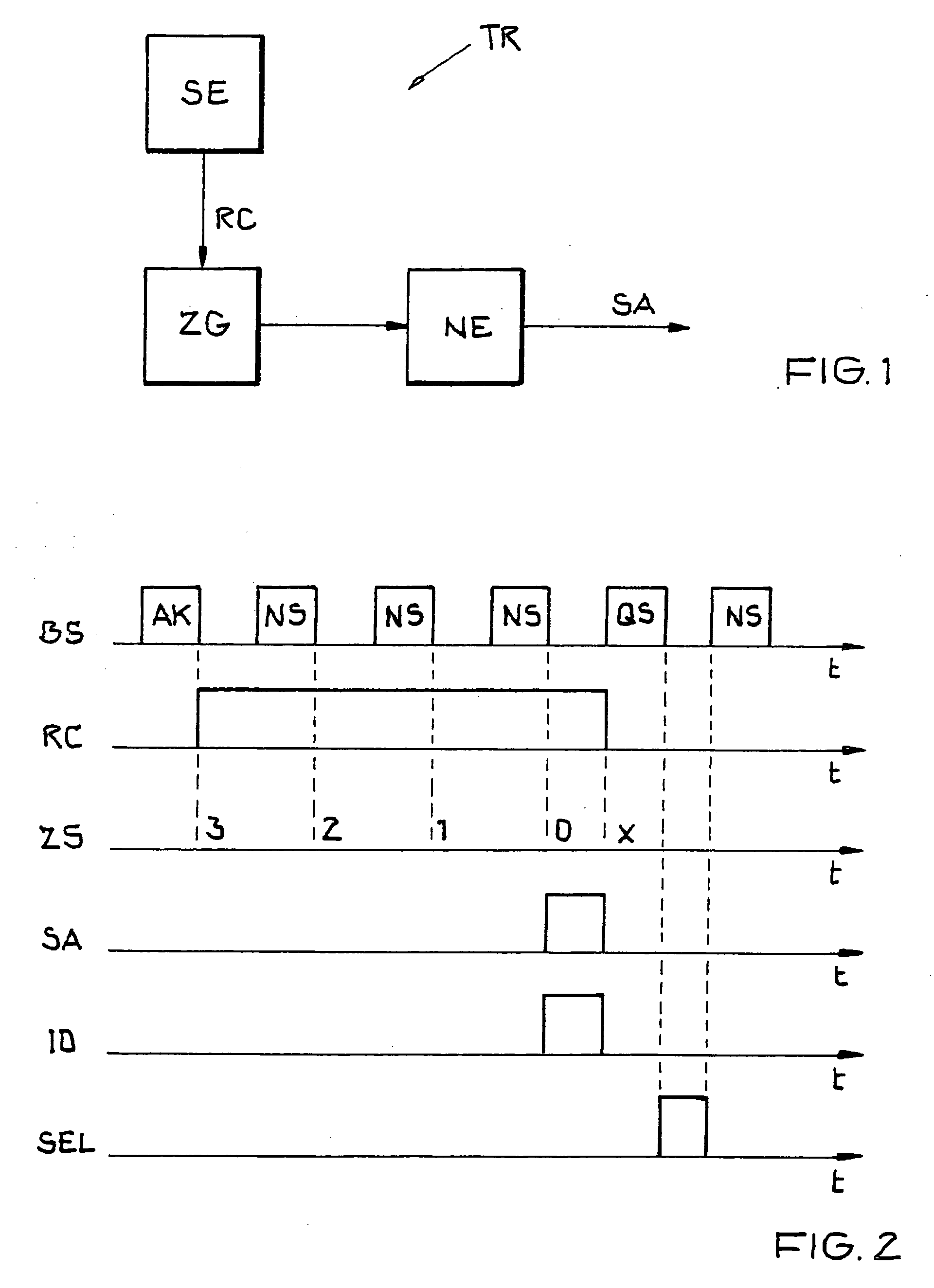 Method for selecting one or more transponders