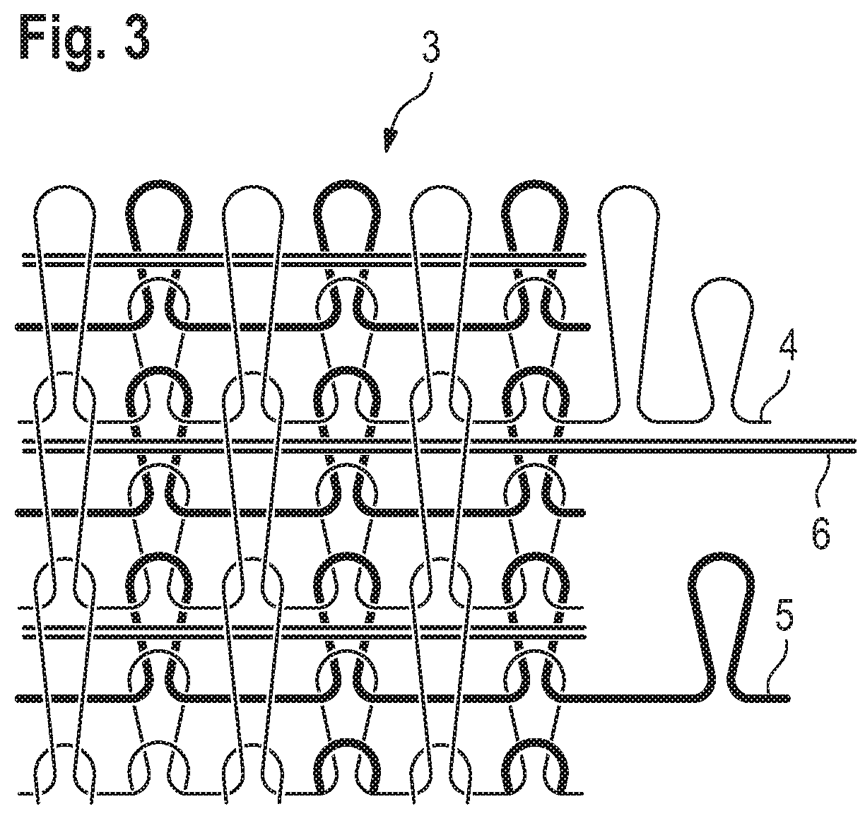 Compression knit part, compression garment, dyeing method for compression knit part, and production method for dyed compression garment