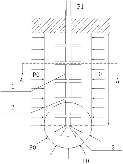 Method for determining permeability radius of column hemisphere of rock-soil body tortuosity power law slurry time-varying property