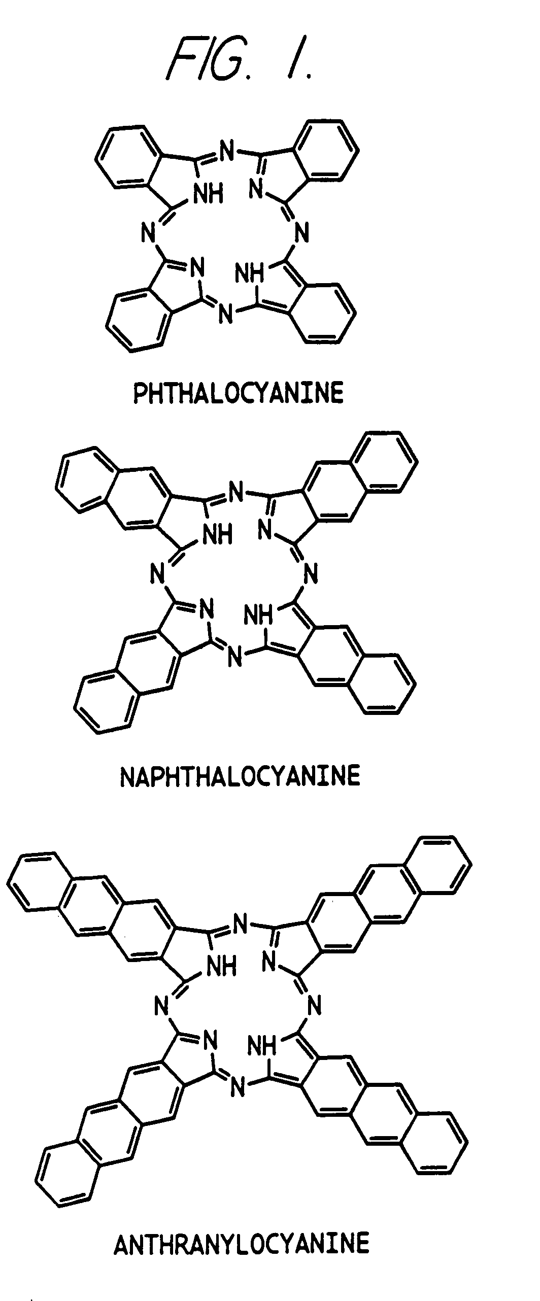 Hybrid phthalocyanine derivatives and their uses