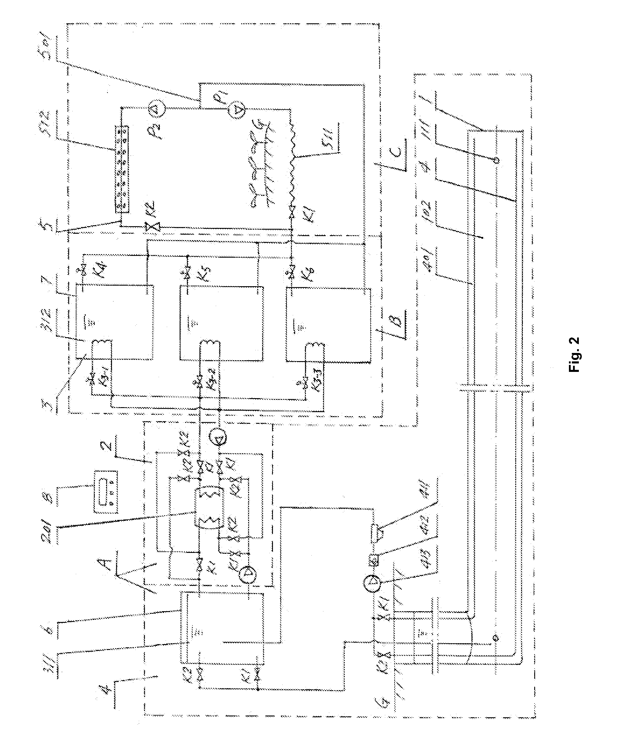 Energy storage and temperature change type air conditioning method with underground reservoir and water source heat pump, and the dedicated device thereof