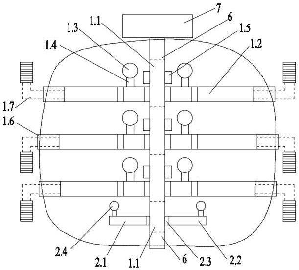 Energy-saving data center machine room structure arranged in mountain