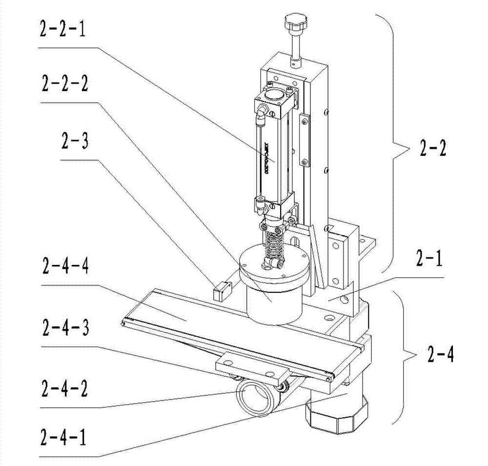 Follow-up stuffing adding twin-cone roller necking-in machine