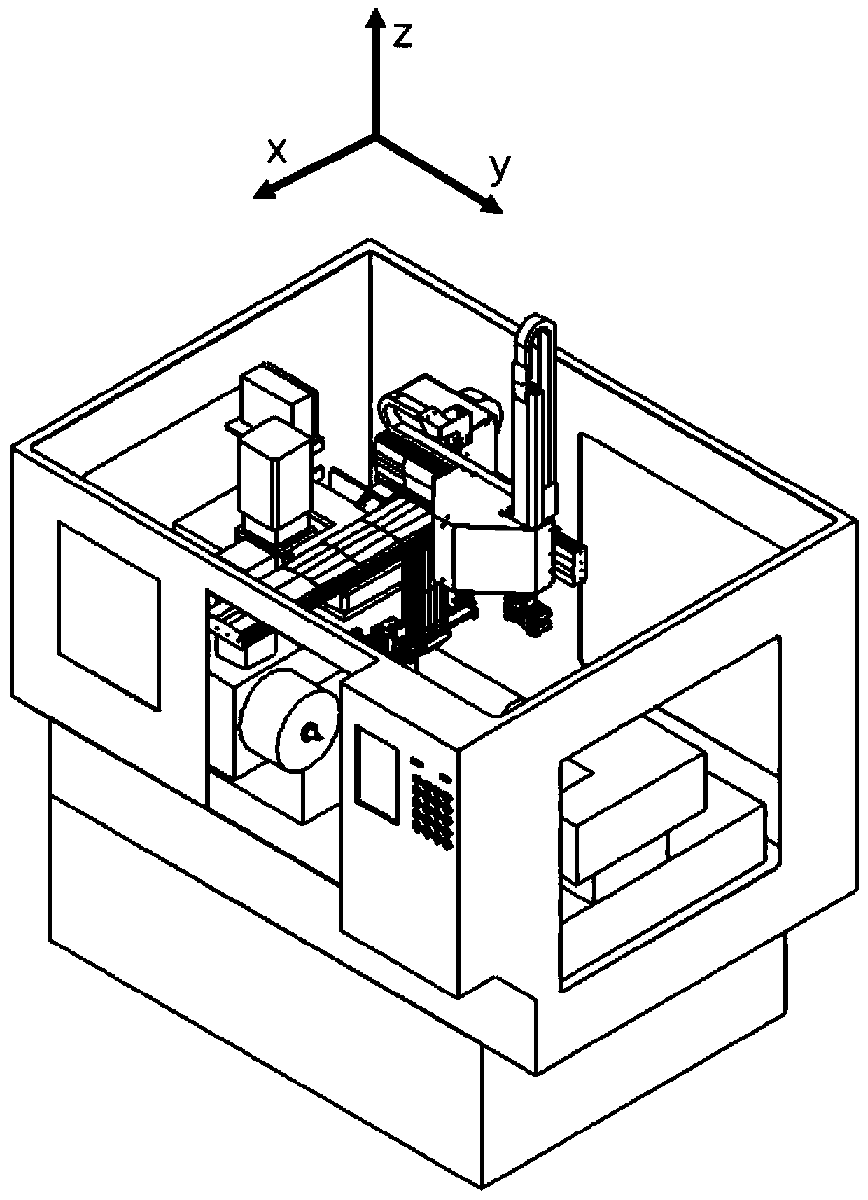 Automatic feeding and discharging manipulator device of numerical ...