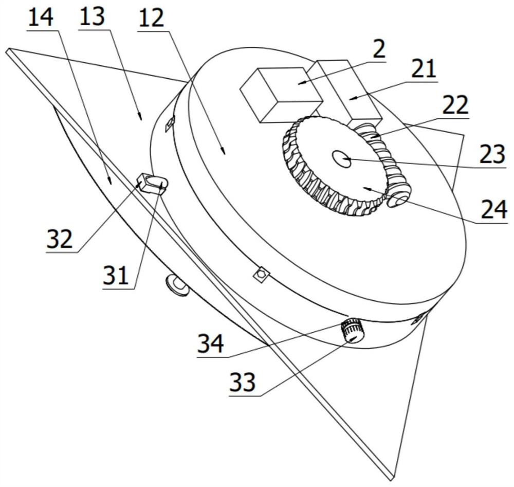 An electric scrubbing device capable of cleaning corners