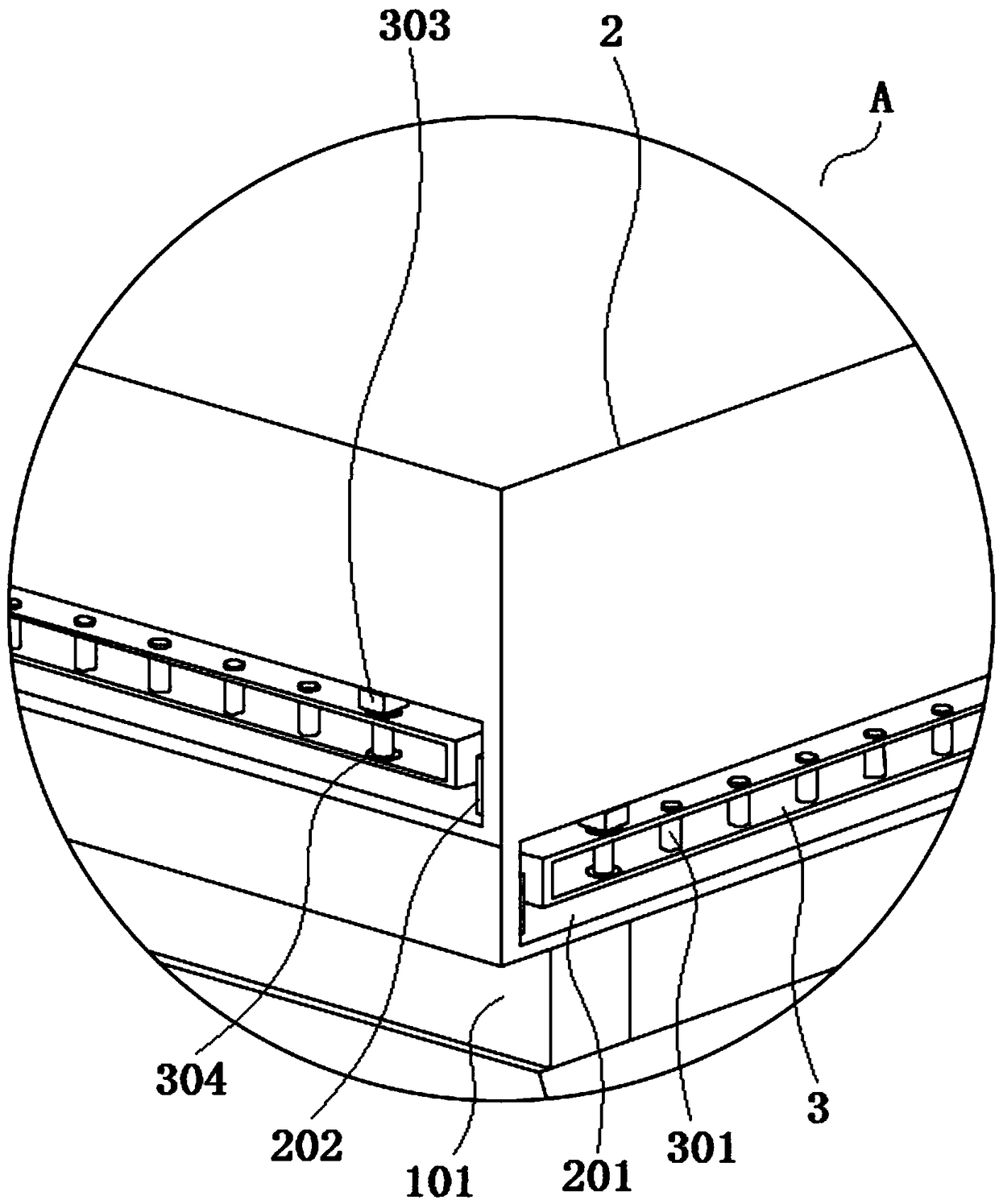 Contracting type protective device for automobile